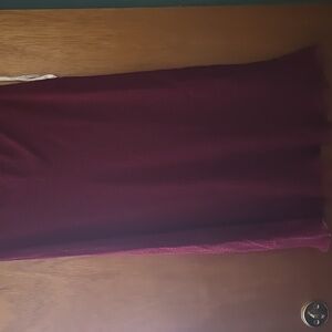 Jonathan Martin Deep Red Maxi Skirt